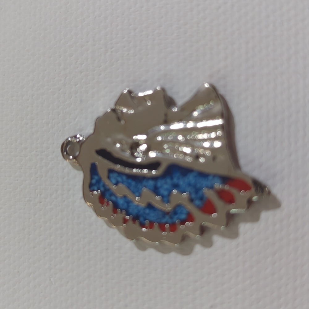 Silver and Blue Tribal Pendant